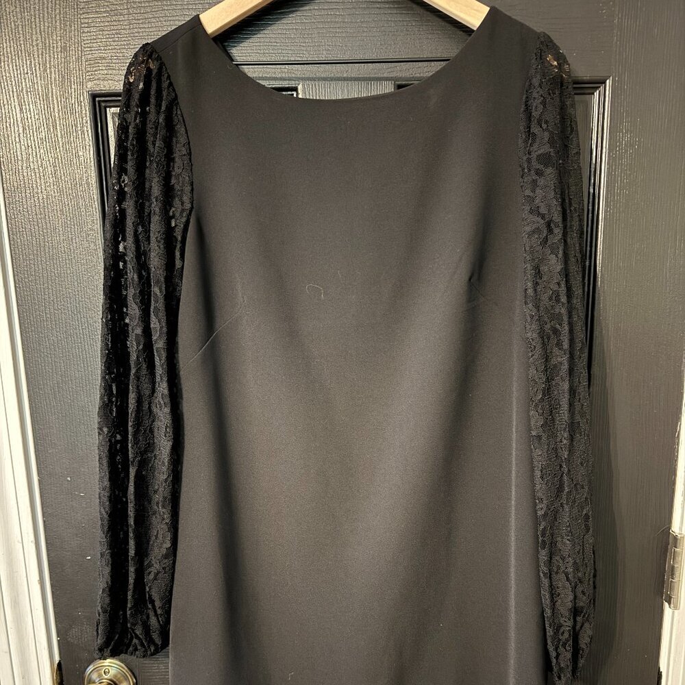 White House Black Market Womens Dress Lace Sleeves